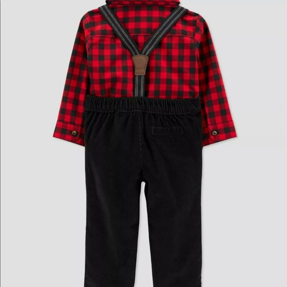 NWT Baby Boys' Buffalo Plaid Top & Bottom Set - Picture 3 of 3